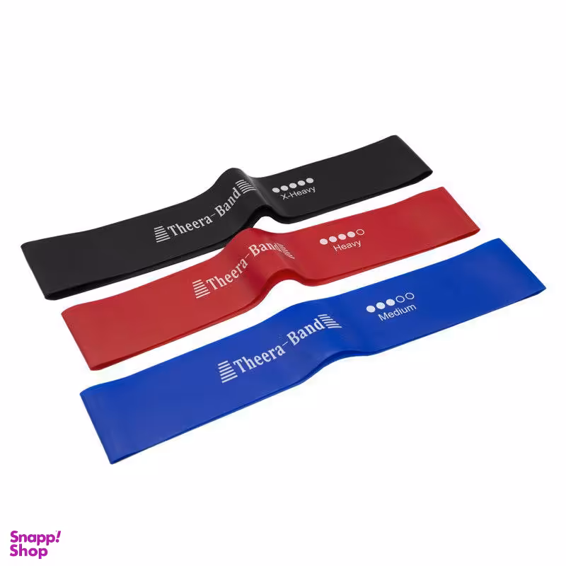 کش ورزشی لوپ تراباند (Theraband) بسته 3 عددی