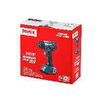 پیچ گوشتی شارژی براشلس 8906 رونیکس 20 ولتی تک باتری با کیف مخصوص
