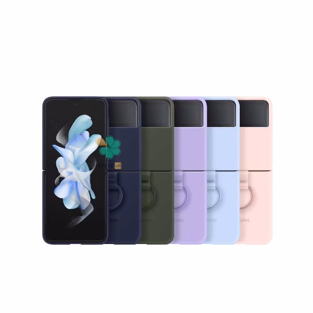 قاب سیلیکونی اورجینال گوشی سامسونگ Galaxy Z Flip 4 مدل رینگ دار
