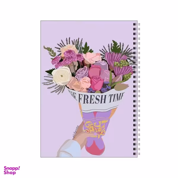 دفتر مشق 50 برگ بامبیلیپ طرح دسته گل کد 1346029