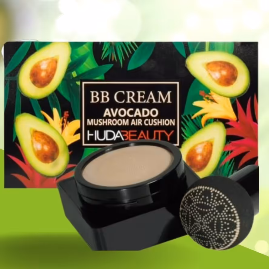 کوشن بی بی کرم گیاهی آوکادو همراه با پد قارچی 