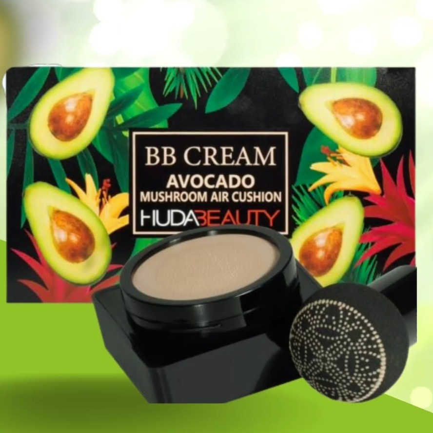 کوشن بی بی کرم گیاهی آوکادو همراه با پد قارچی 