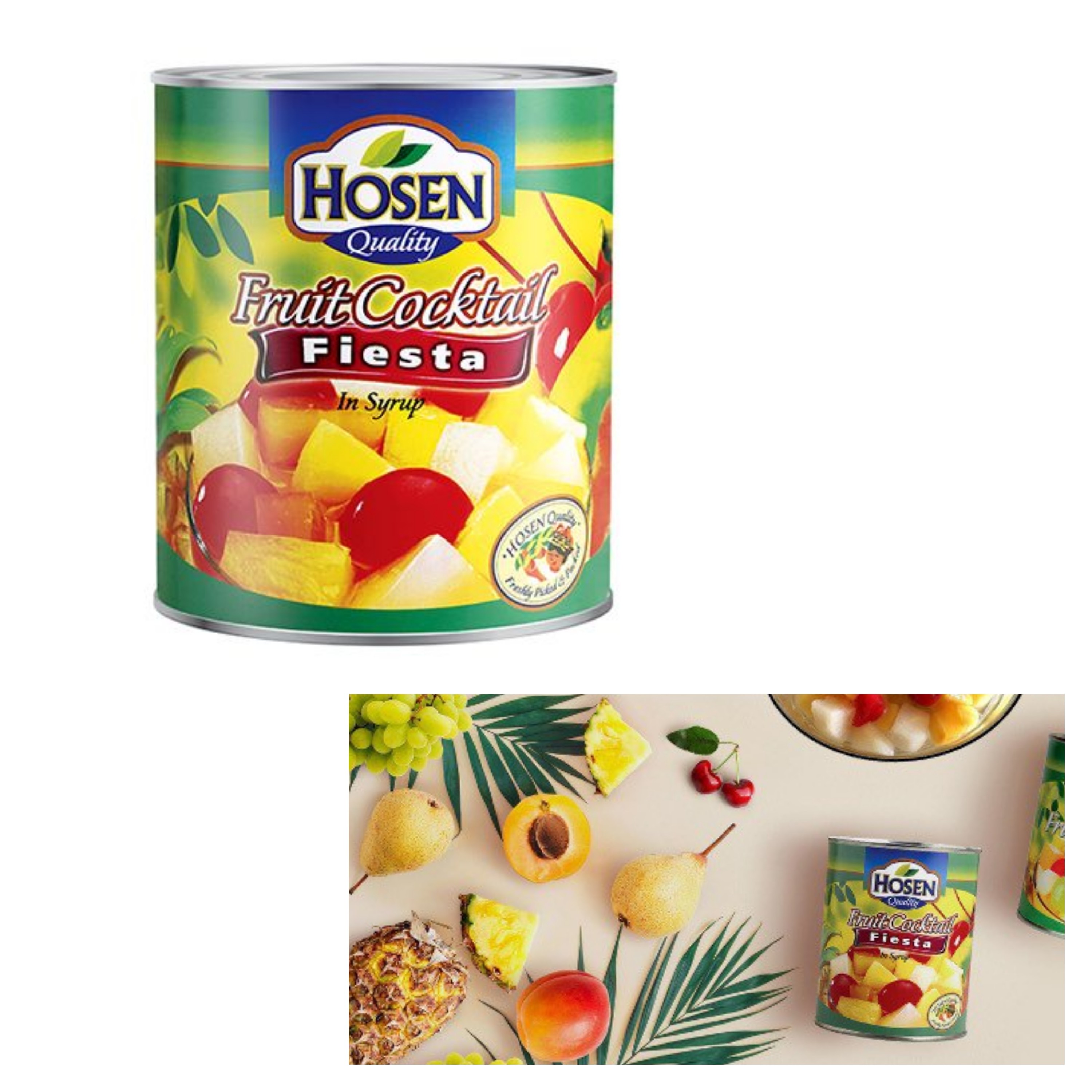 کمپوت میوه مخلوط HOSEN(836گرم) تاریخ برج 2 سال 2024 تخفیفی