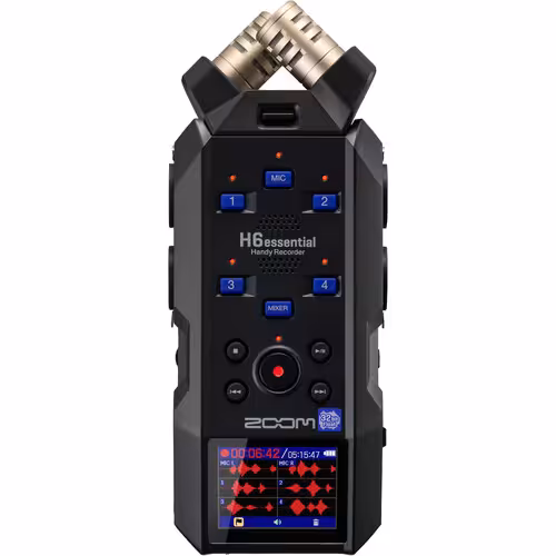 رکوردر زوم اچ 6 اسنشیال Zoom H6essential 6-Track 32-Bit Float Portable Audio Recorder