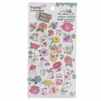 برچسب (استیکر) فانتزی کد 15S-Z828 طرح گل FUNNY