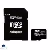 کارت حافظه microSDXC سیلیکون پاور مدل Elite کلاس 10 استاندارد UHS-I U1 سرعت 85MBps همراه با آداپتور SD ظرفیت 64GB