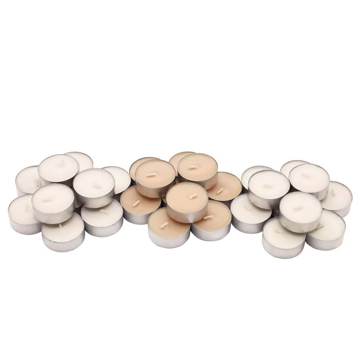 بسته 30 عددی شمع وارمر برند ایکیا رنگ کرم شیری