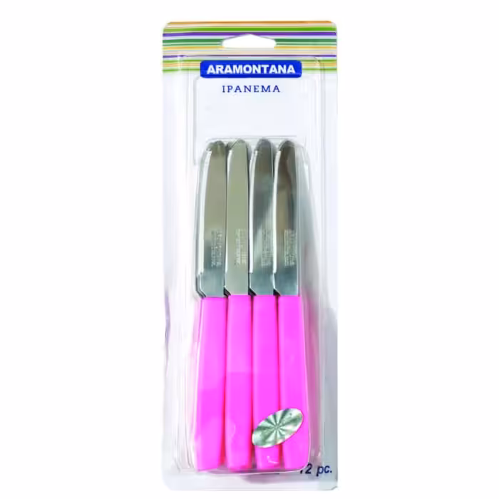 چاقو میوه خوری 12عددی آرامونتانا برزیل در رنگ‌های مختلف