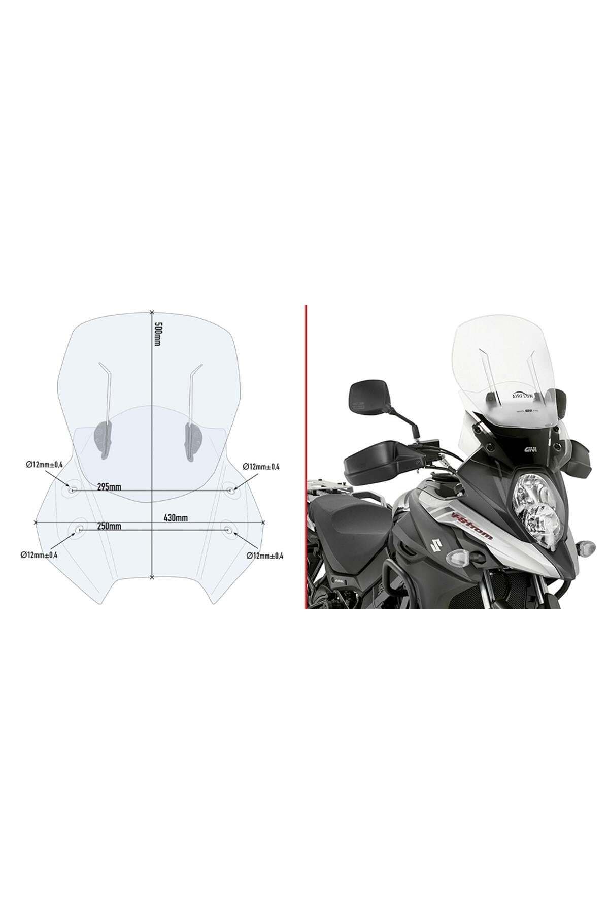 شیشه جلو موتورسیکلت پوشش باد AF3112 DL 650 V STROM 17 20 Givi