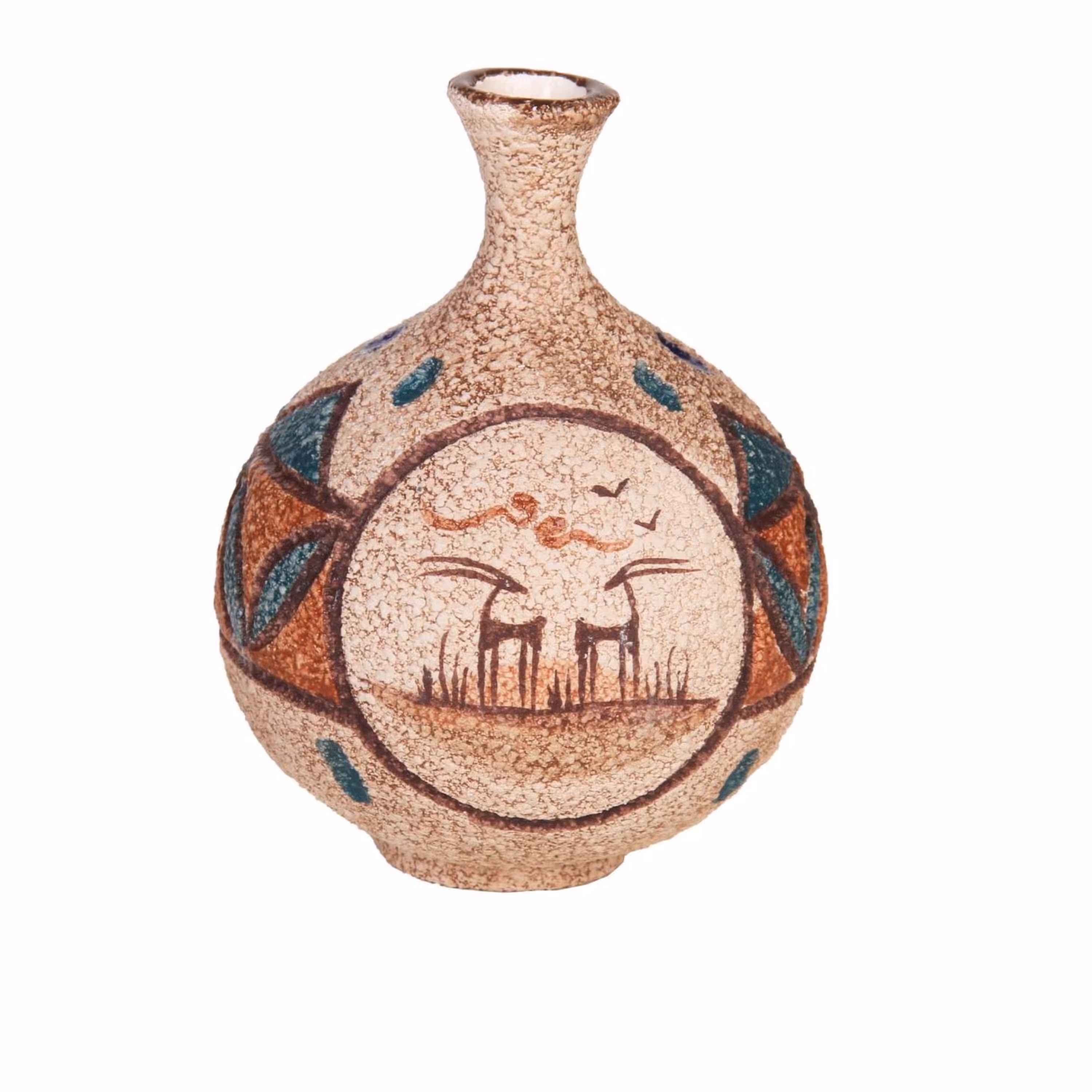 گلدان سفالی نقشینه اشکی بزرگ