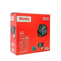 تراز لیزری رونیکس RH-9500 دوخط 120 درجه نور قرمز 