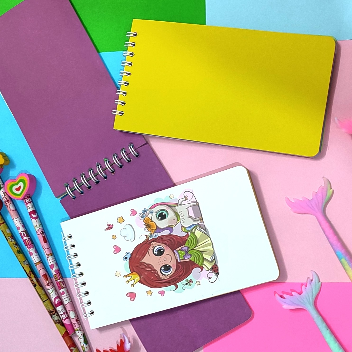 دفترچه یادداشت صفحه رنگی
