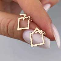 گوشواره مربع