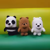 جاکلیدی عروسک بافتنی سه خرس کله پوک  (قیمت ذکر شده برای هر عدد میباشد)