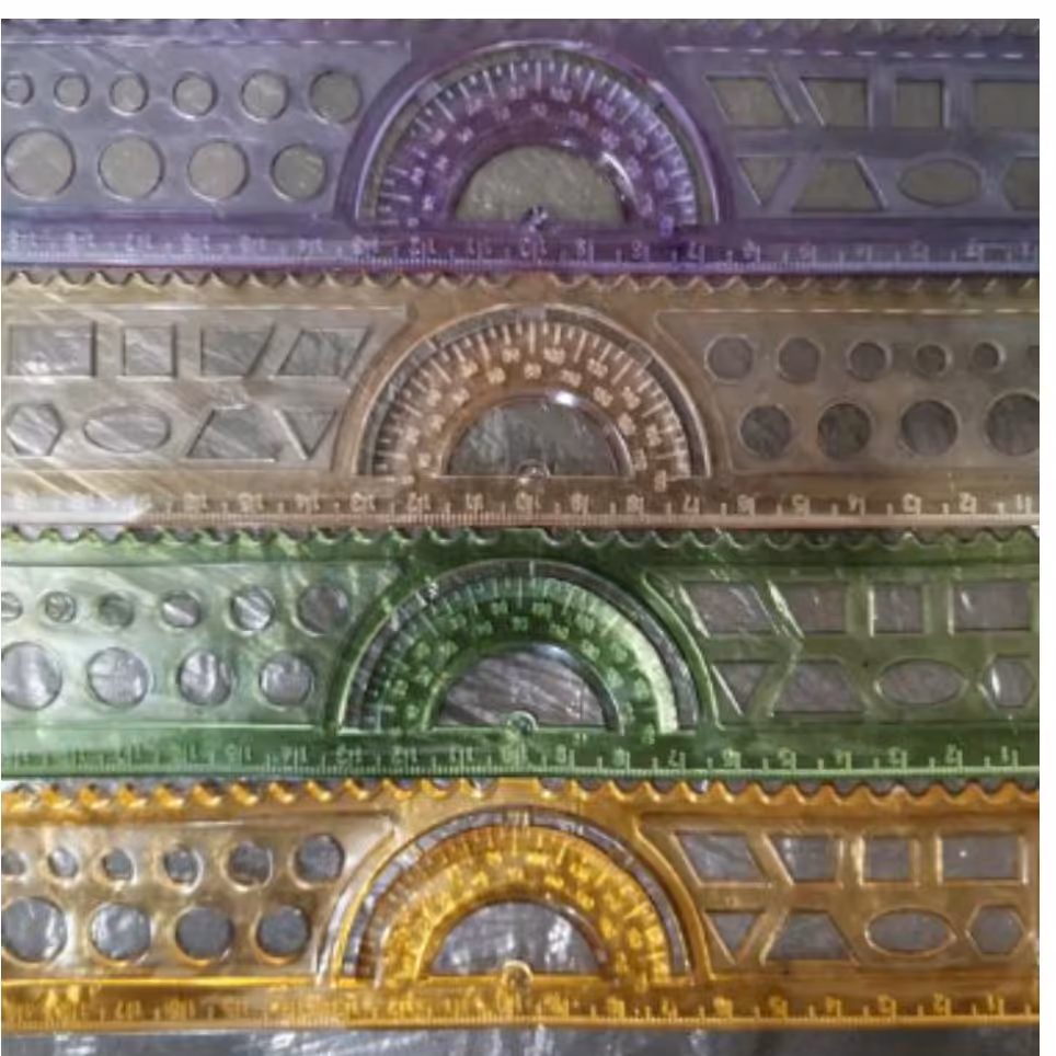 خط کش20سانتی شابلون دار