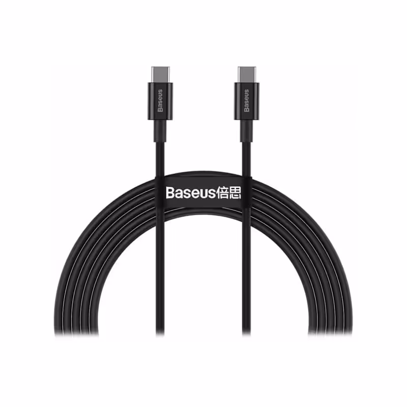 کابل تبدیل USB به USB-C باسئوس مدل CATYS-B 100W طول 1متر - فروشگاه کارما آی‌تی