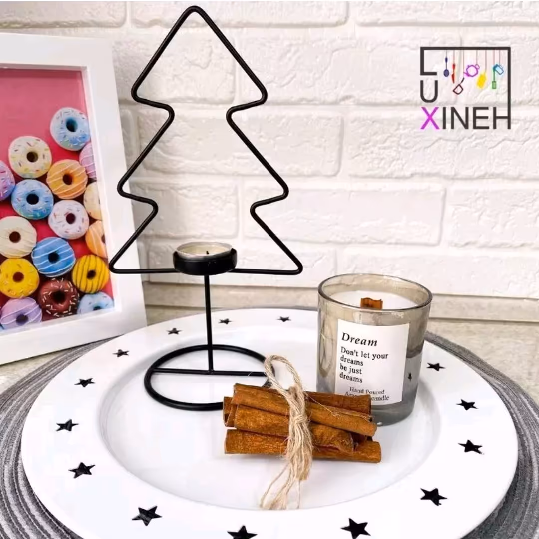 جاشمعی طرح کاج دارای سه رنگ