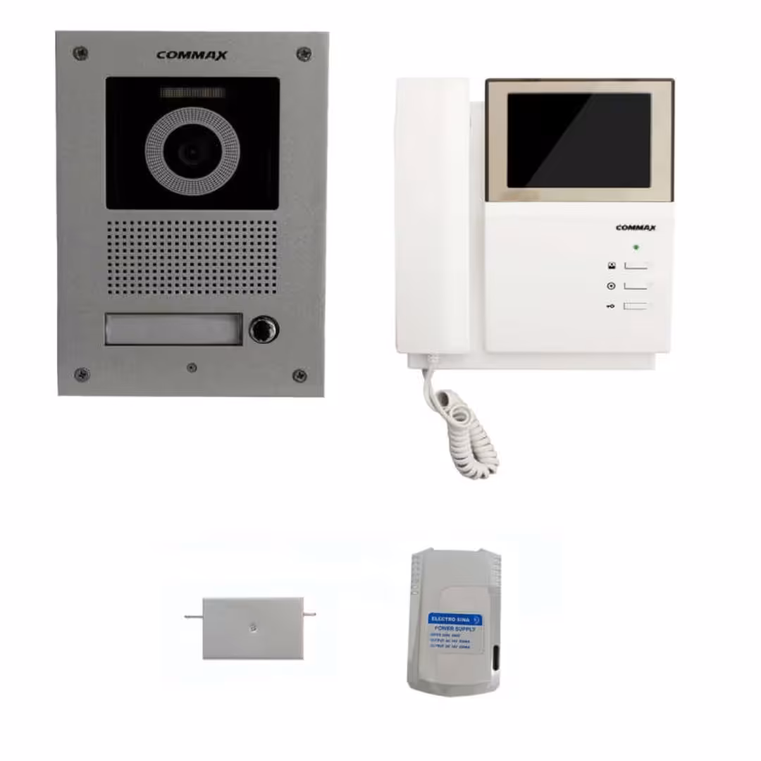 پکیج کامل یک واحدی آیفون تصویری کوماکس 4.3 اینچی بدون حافظه 