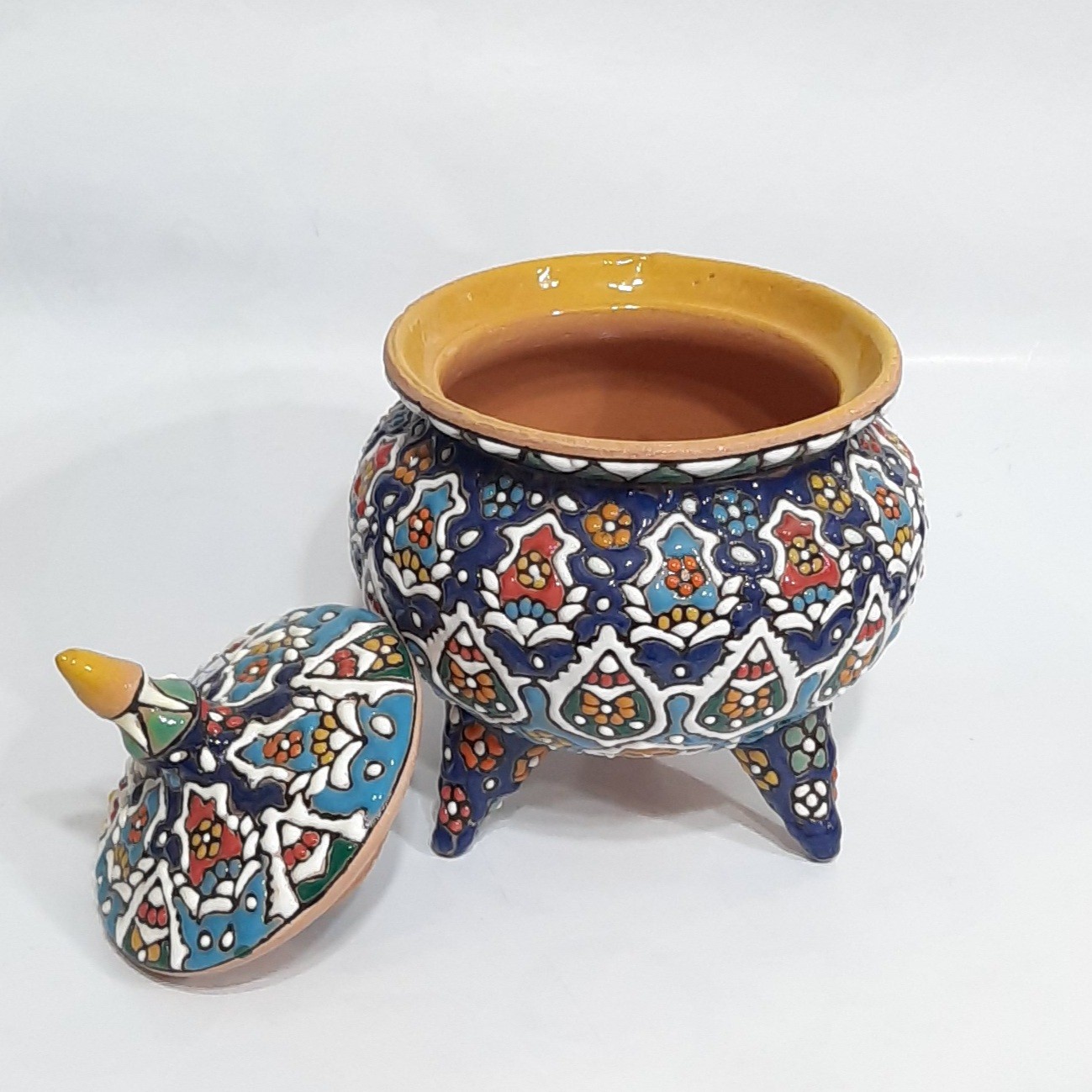  قندان و شکلات خوری میناکاری(پس کرایه)