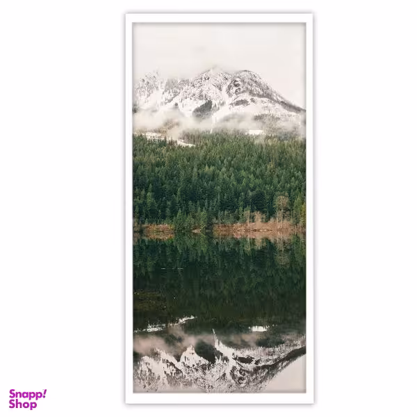 تابلو بکلیت طرح جنگل و کوه برفی مدل W-S3464