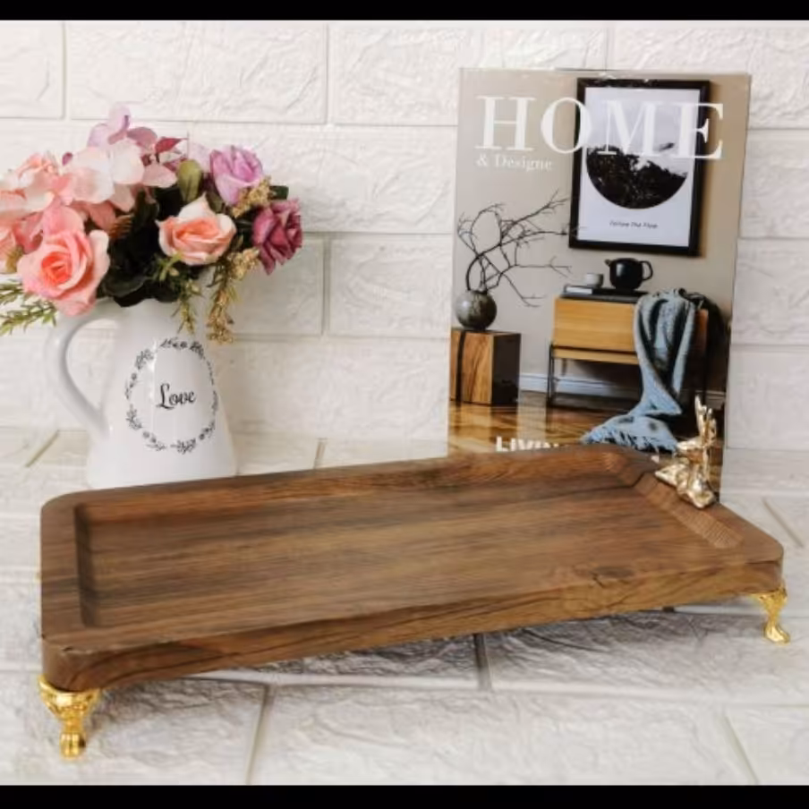 رولت خوری چوبی طرح گوزن