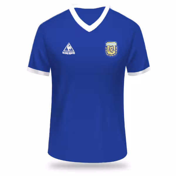 پیراهن کلاسیک دوم  آرژانتین 1986