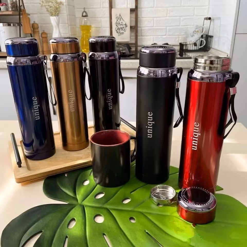 فلاسک یونیک درجه دار یک لیتر دماسنج دار 1000 میلی لیتر فلاکس یونیک هوشمند