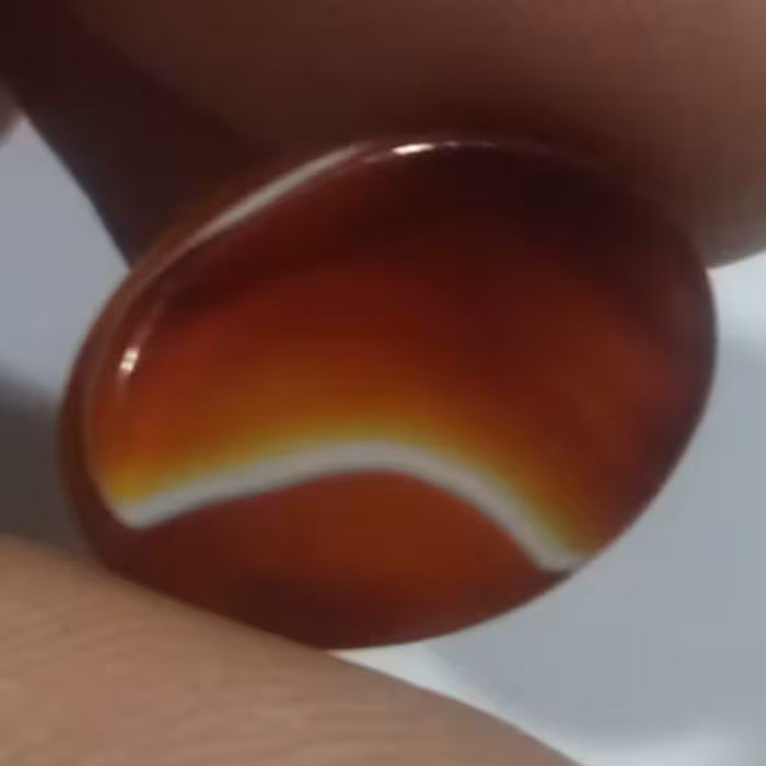 نگین سنگ سلیمانی فوق العاده زیبا و خاص گلچین شده و سایز انگشتری 