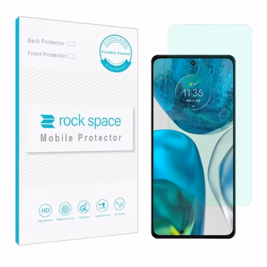  گلس موتورولا Moto G52 مدل نانو هیدروژل گرین لایت برند راک اسپیس