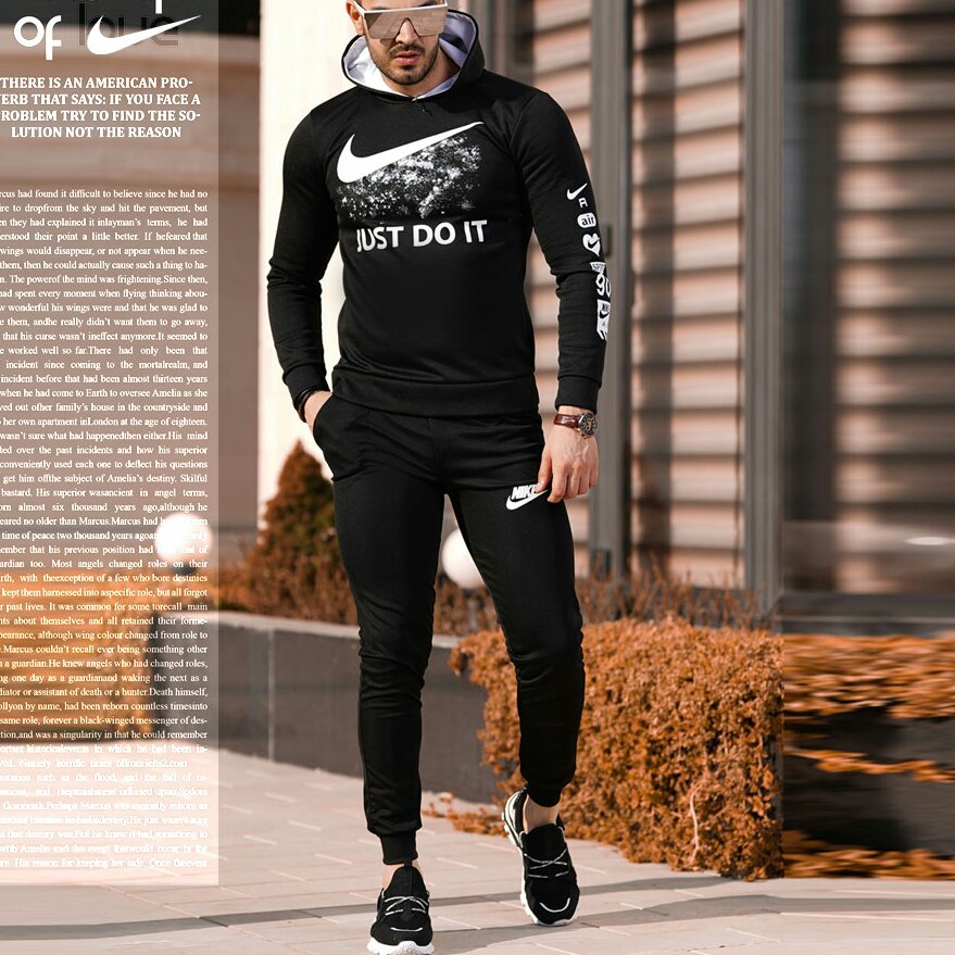 ست سویشرت و شلوارNike مدل Doit(مشکی)