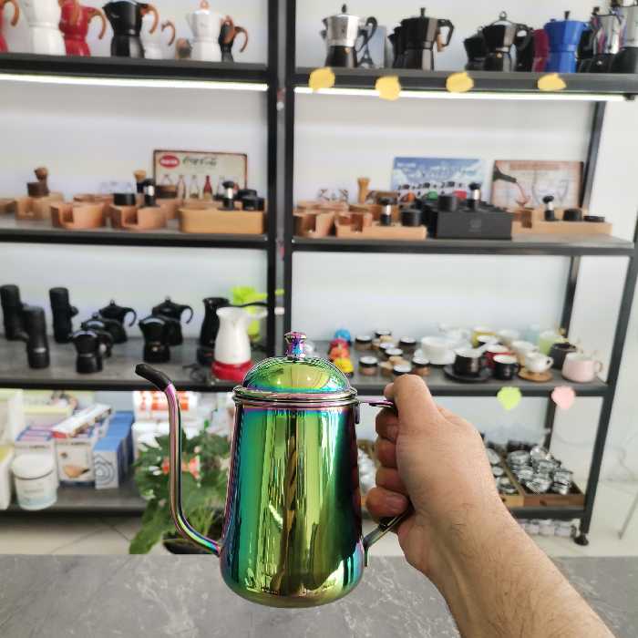 قوری کتل هفت رنگ ضد زنگ استیل