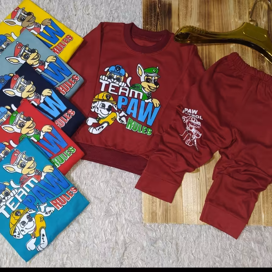 ست بلوز شلوار پسرانه مدل سگ نگهبان