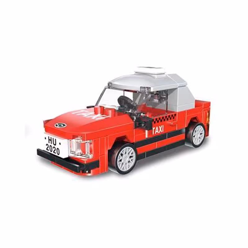 لگو تاکسی قرمز عقب کش مدل 22020