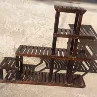 استند پازلی رنگ قهوه ای سوخته سایز یک متر در یک متر