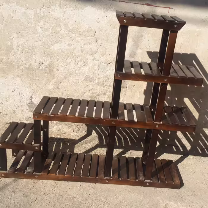 استند پازلی رنگ قهوه ای سوخته سایز یک متر در یک متر