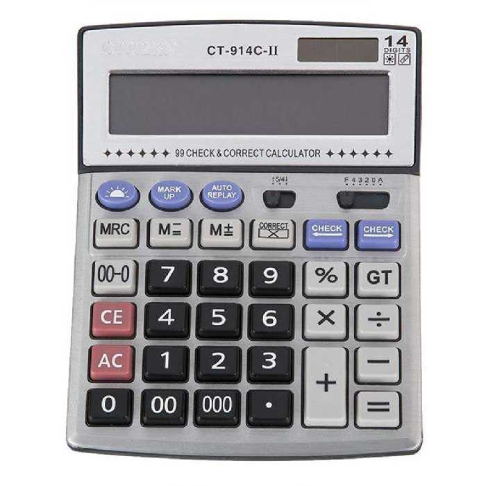 ماشین حساب سیتیزن مدل CT-914C-II