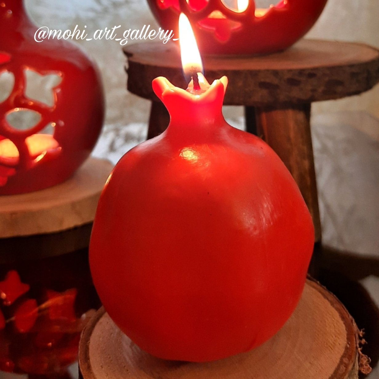 شمع انار 8 سانتی