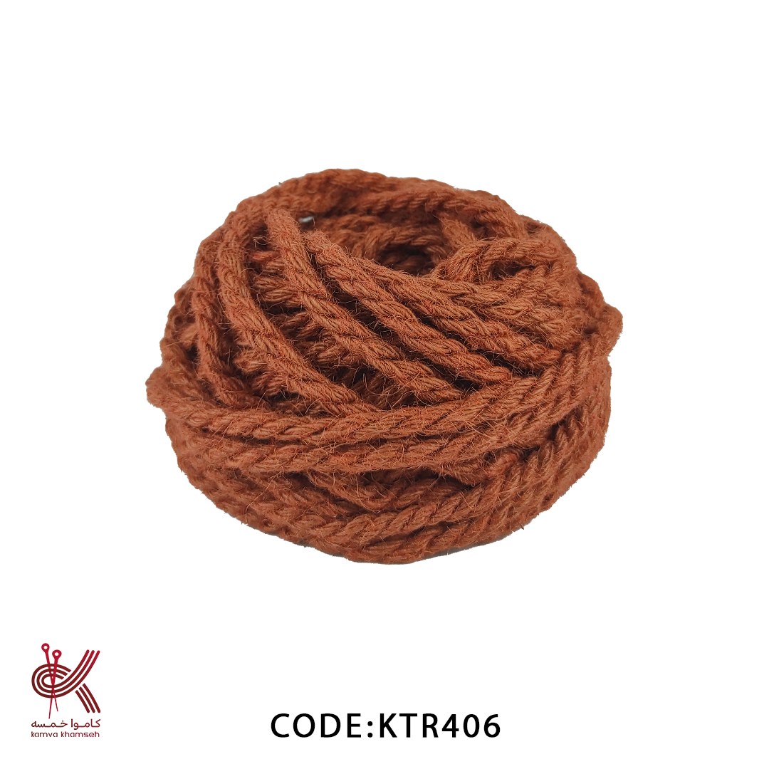 نخ کنفی کنف آجریی سایز 8  میل  ضخیم طنابی 406