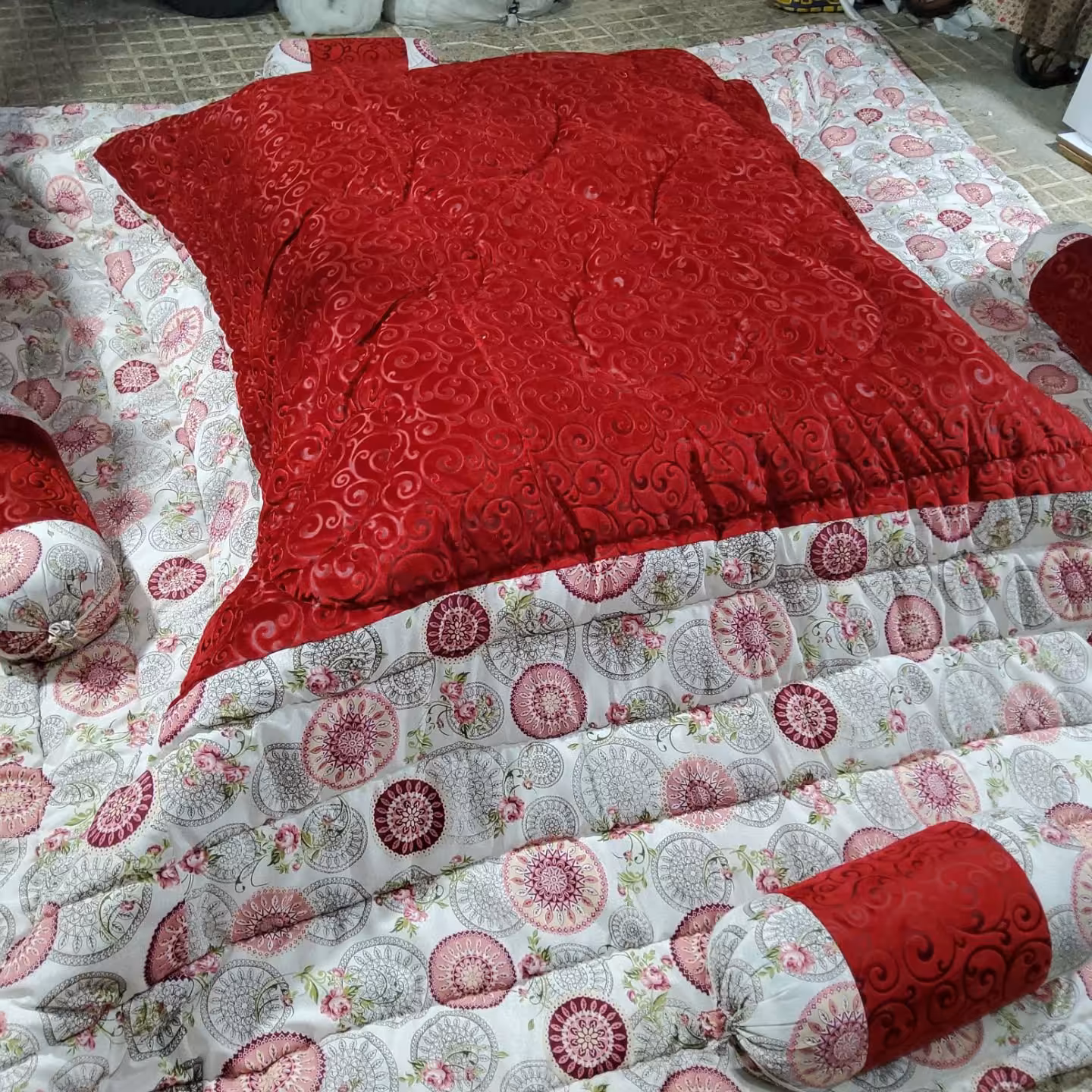 لحاف کرسی رویه مخمل الیاف لایکوژله ای ممتاز