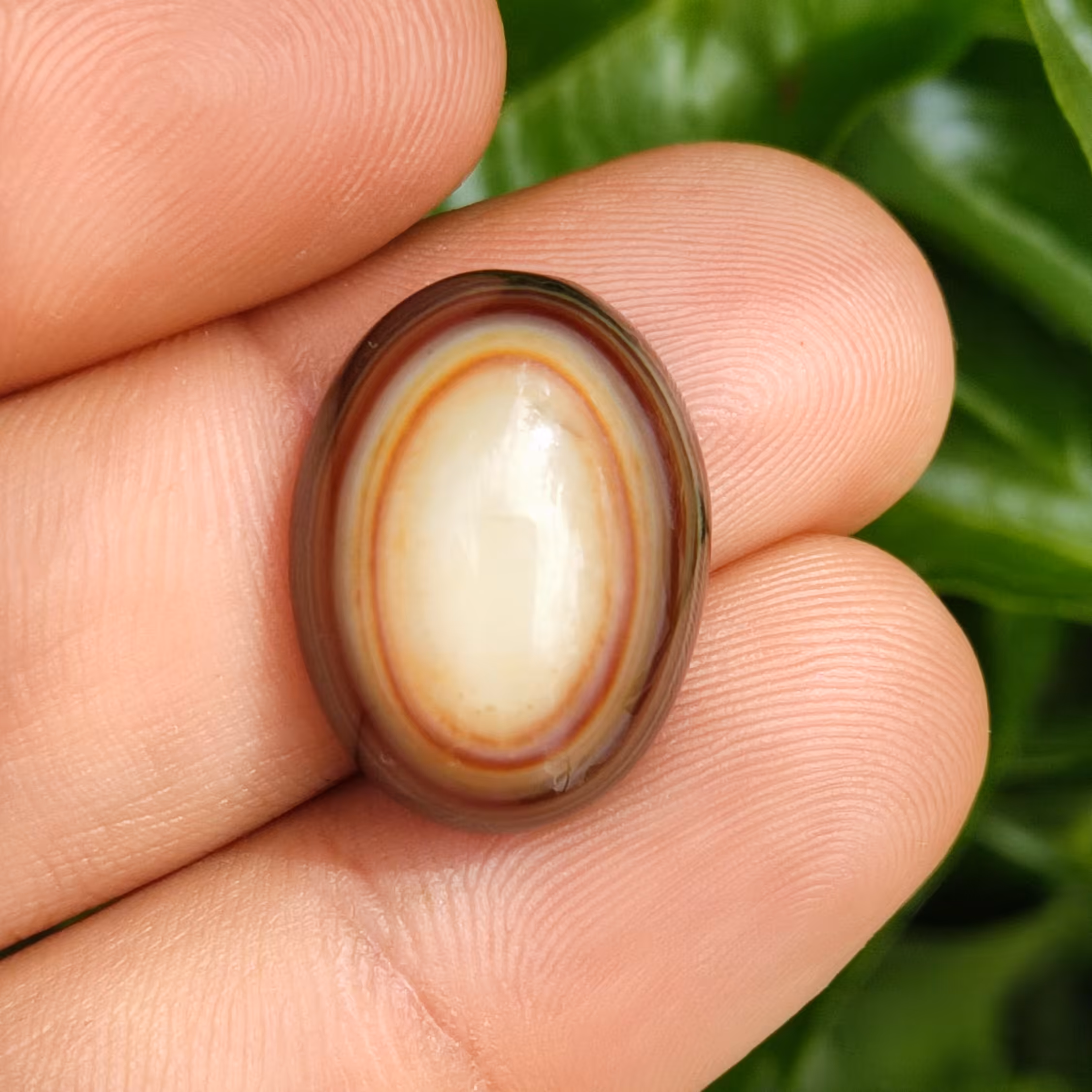 نگین عقیق سه پوست کد 01