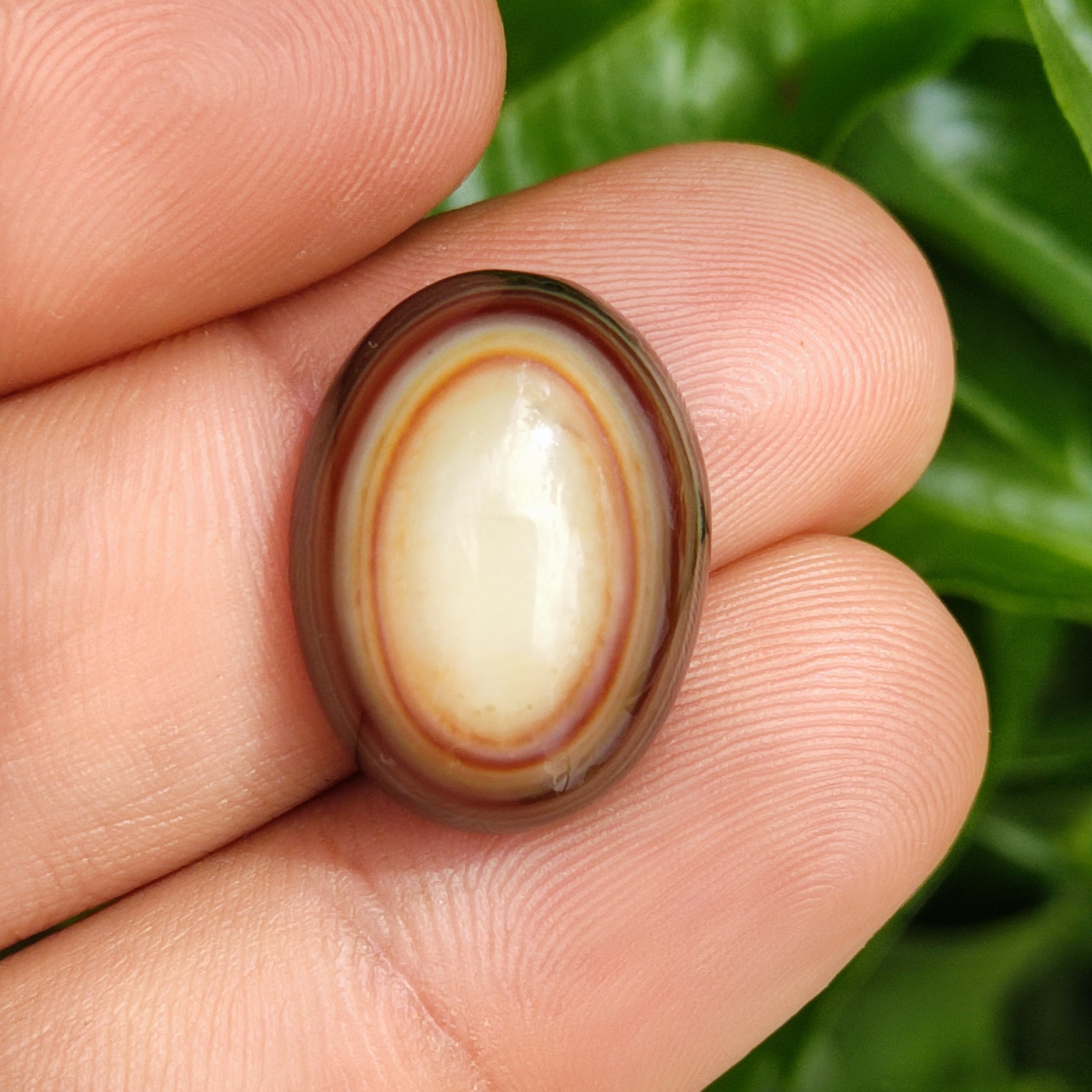 نگین عقیق سه پوست کد 01