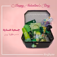 باکس روز عشق ولنتاین سبز بزرگ چمدانی