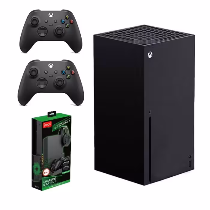 ایکس باکس سری ایکس ظرفیت یک ترابایت به همراه دسته اضافی و استند 5 کاره IPEGA