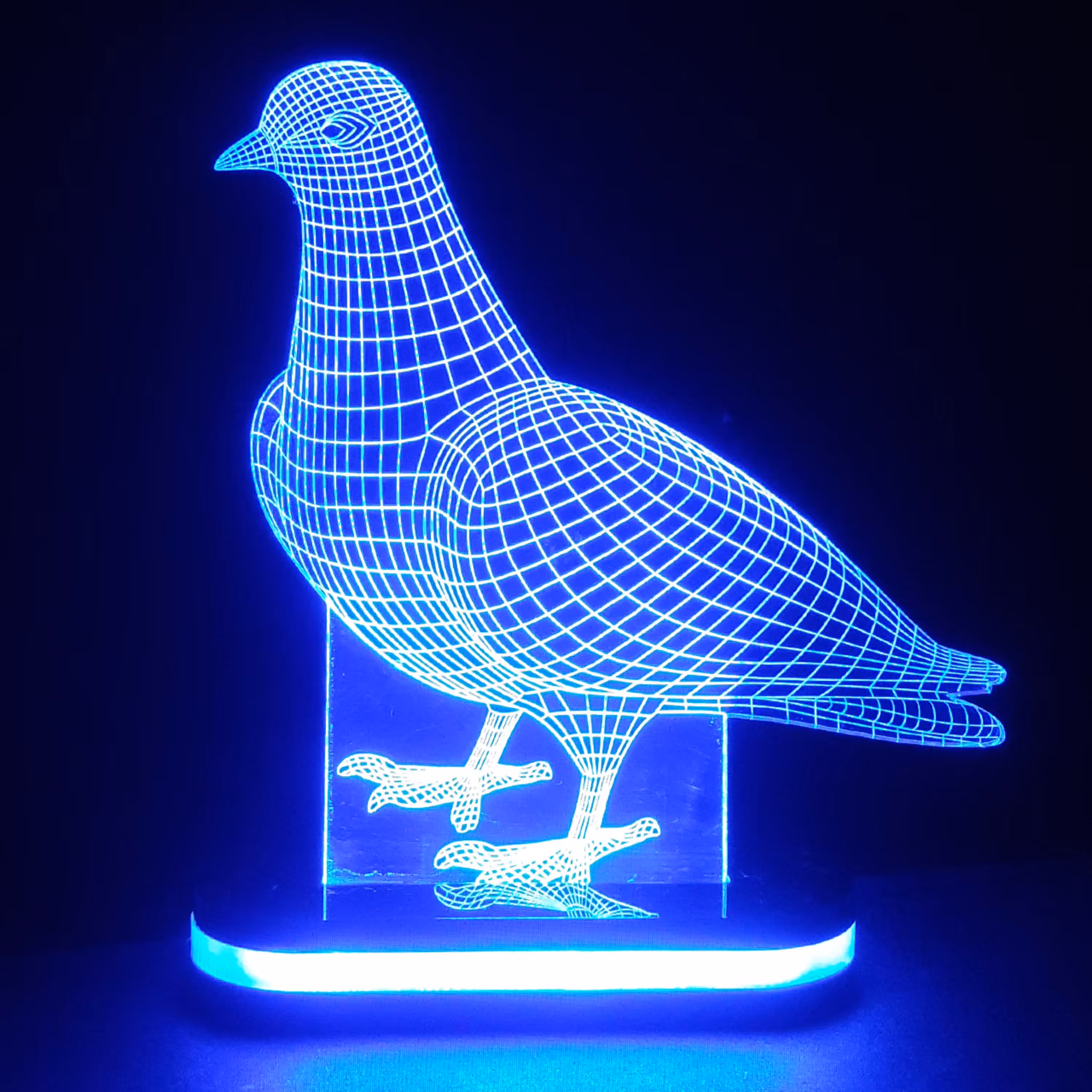 چراغ خواب طرح کبوتر ـ ارسال رایگان ـ کد 1090