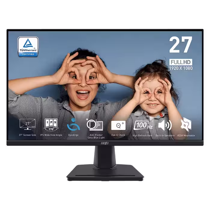 قیمت و خرید مانیتور 27 اینچ ام اس آی MSI PRO MP275 black | فروشگاه گیمینگ تکاف