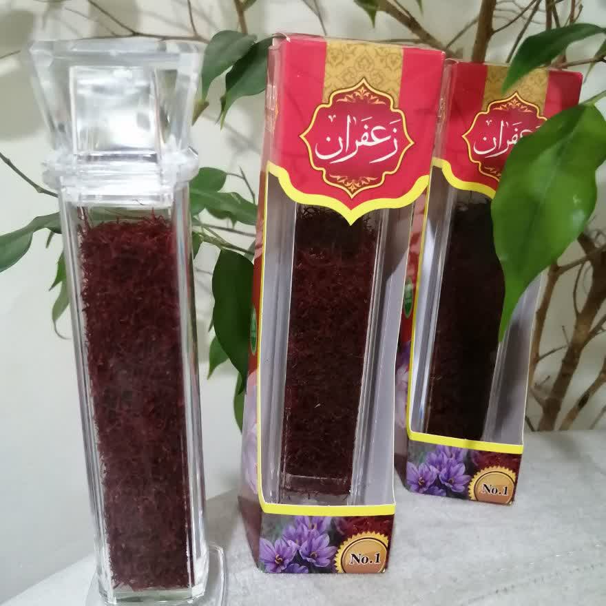 زعفران ممتاز دو مثقالی با بسته بندی کریستال الماس