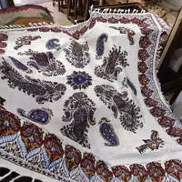 پارچه قلمکار ممتاز سنگ شور ،مربع یک در یک متر