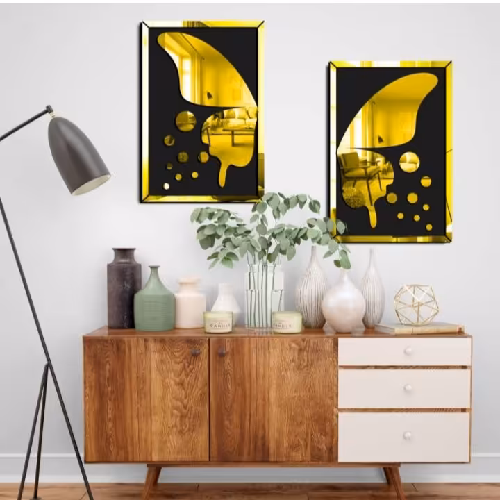  تابلو  پر و پروانه کد m13