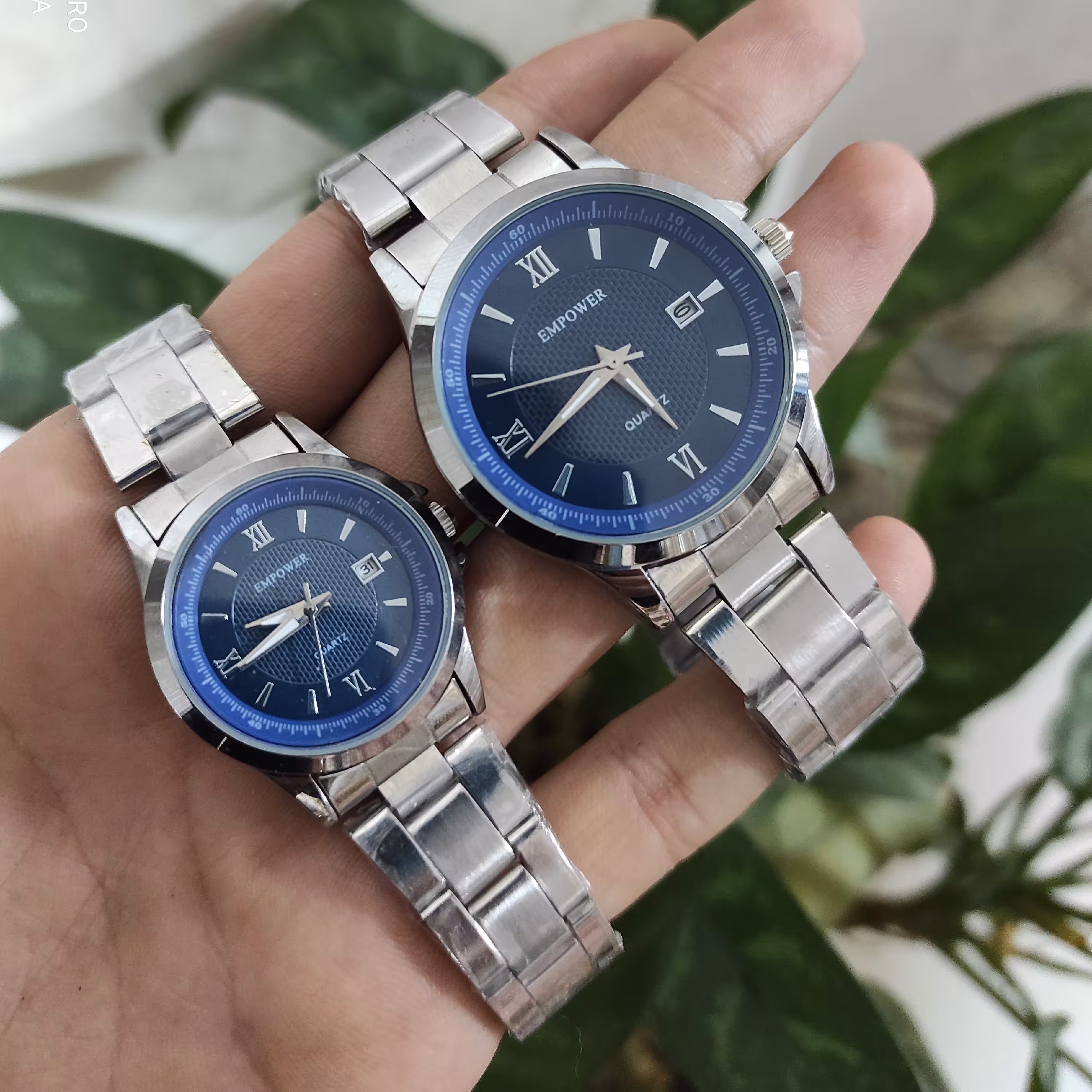 ست ساعت مچی امپاور empowerصفحه آبی  ضد آب(ارسال رایگان)