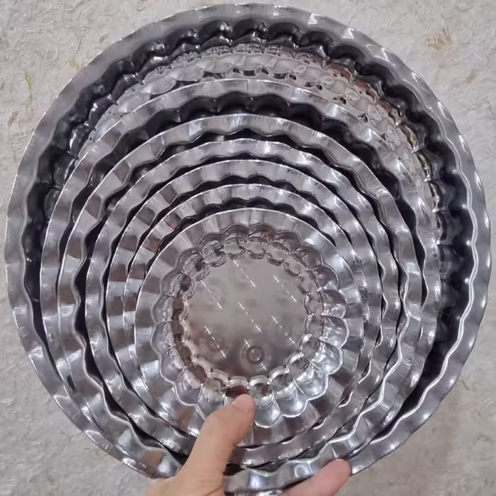 پک سینی استیل 7تایی کوچیک